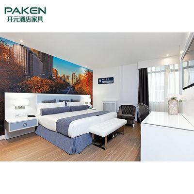 Natural Veneer Paken Hotel Bedroom Furniture Sets